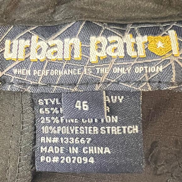 Urban Patrol Security pants men's 46x36 rip stop stretch fabric, NWT blue 3040 - Picture 5 of 8